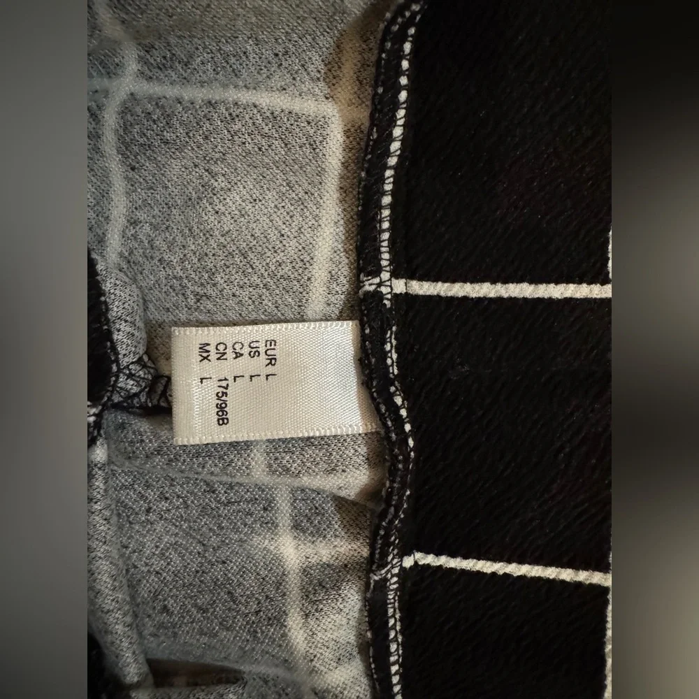 Black and White Women's Straight Leg Pants - Picture 4 of 4